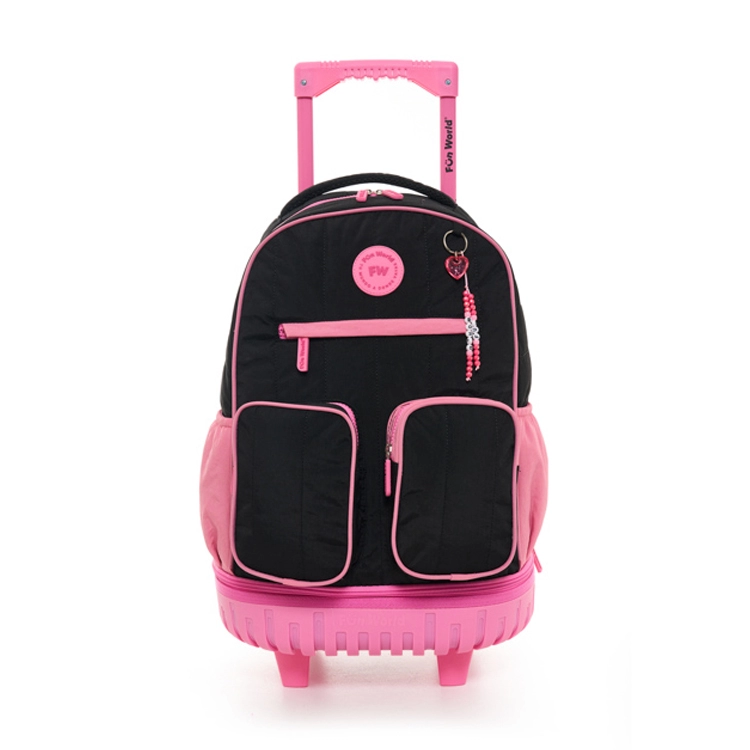 Mochila Escolar FW 2026 Fun World 18" con Carro Candy Negra Art.202160